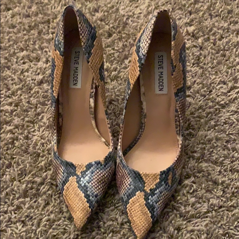 Snake skin heels